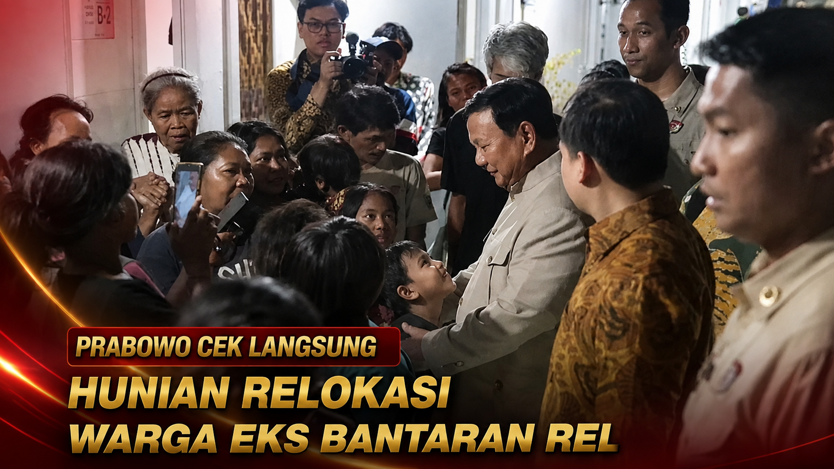 Prabowo Cek Langsung Hunian Relokasi Warga Eks Bantaran Rel
